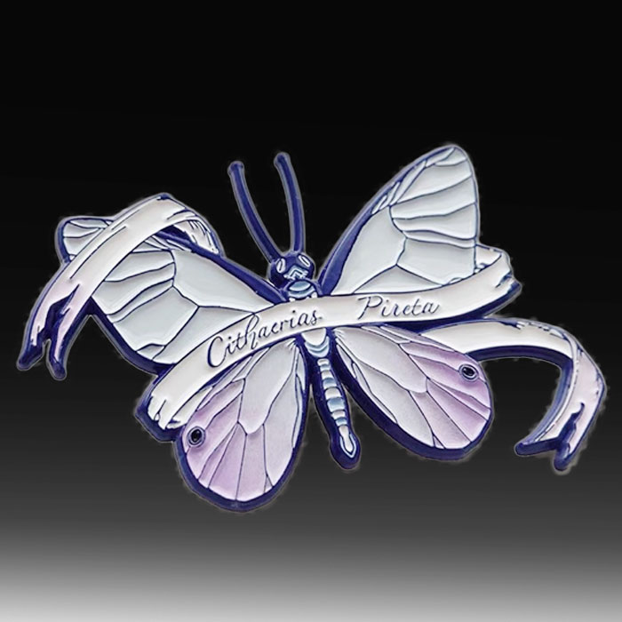 Night & Day Butterfly Enamel Pin